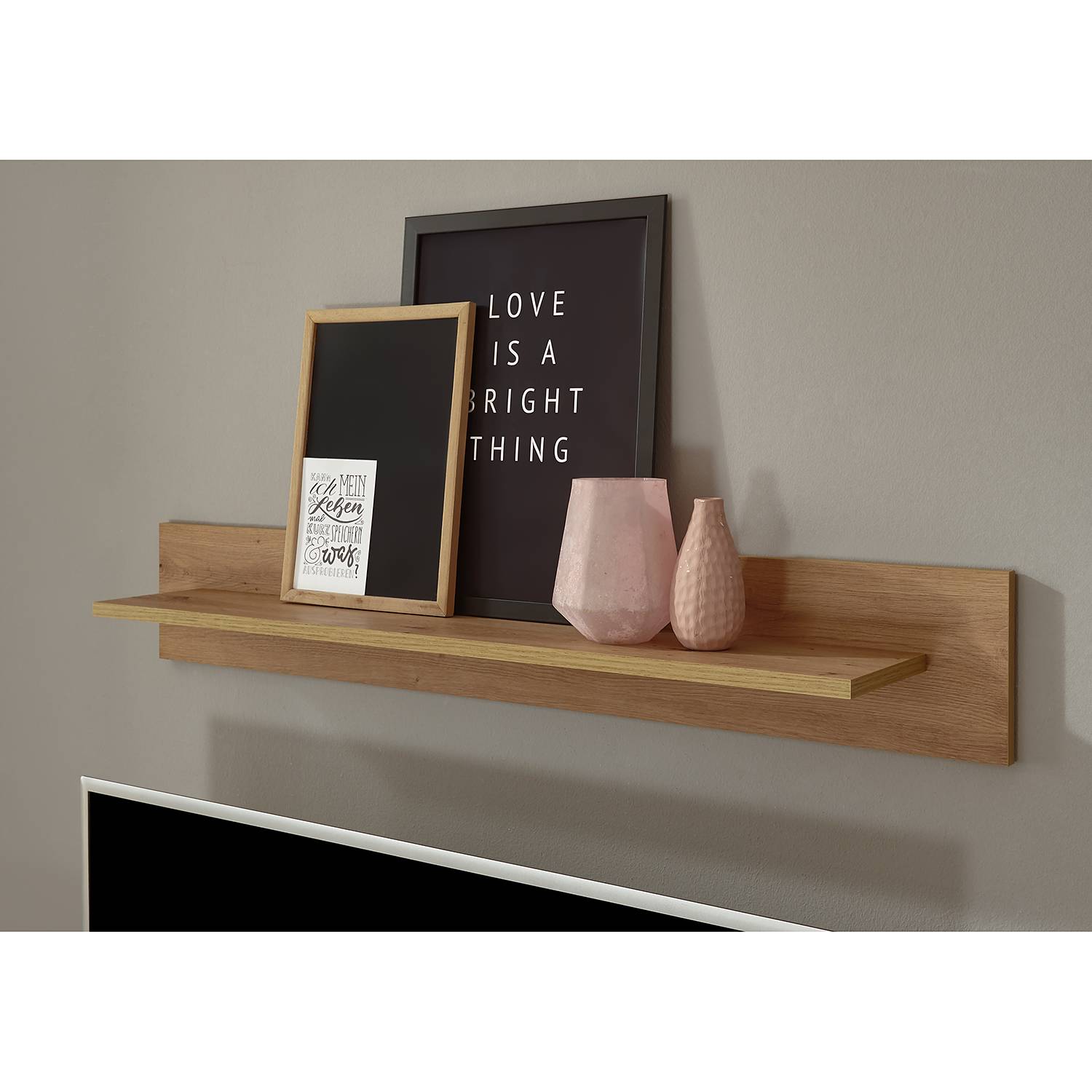home24 Wandboard MDF Mitteldichte Holzfaserplatte , beschichtet Braun 107 x 17 x 19cm home24 Wandboard MDF Mitteldichte Holzfaserplatte , beschichtet Braun 107 x 17 x 19cm von home24