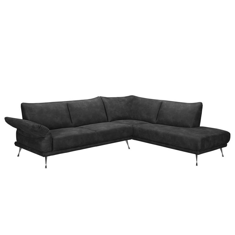 loftscape Ecksofa Milan Anthrazit Microfaser 272x85x230 cm (BxHxT) Modern von loftscape