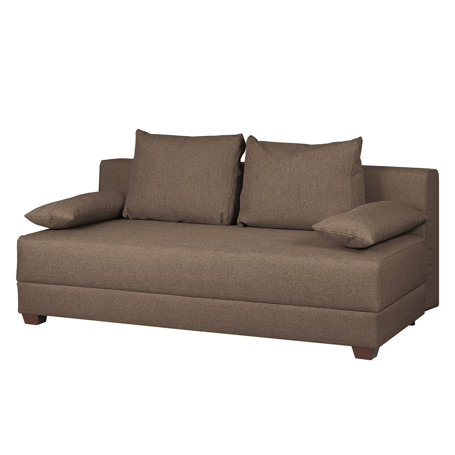 roomscape Boxspring-Schlafsofa Dingo Nougat Webstoff 202x85x110 cm mit Schlaffunktion und Bettkasten von loftscape