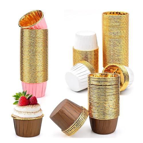 Logei Mini Muffins Papierförmchen, 150 Stück Cupcake Förmchen Muffinförmchen Papier Muffin Förmchen aus Aluminiumfolie,Wasserdicht und Ölfest Backförmchen Papier für Hochzeit Geburtstag Weihnachtsfei Logei Mini Muffins Papierförmchen, 150 Stück Cupcake Förmchen Muffinförmchen Papier Muffin Förmchen aus Aluminiumfolie,Wasserdicht und Ölfest Backförmchen Papier für Hochzeit Geburtstag Weihnachtsfei von logei