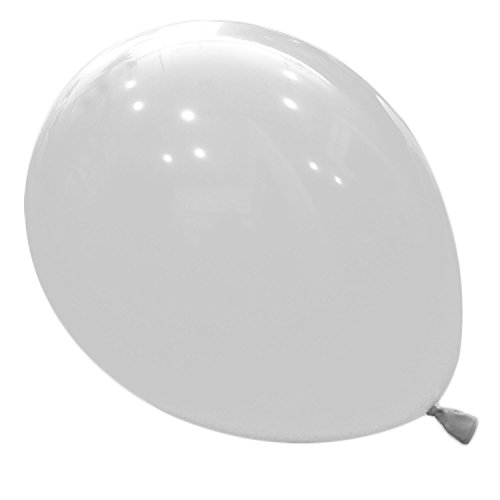 logei® 100St Rund-Luftballons Luftballons Rundballons Ballons Deko für Valentinstag, Verlobung, Hochzeit, Weiß von logei
