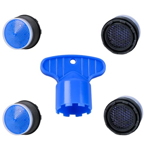 4 Stück Perlatoren für Wasserhähne, Wasserhahn Sieb, Strahlregler M18,5 Strahlregler Wasserhahn Schlüssel Perlatoren zum Filtern und Enthärten von Wasser in Der Küche von loghohu