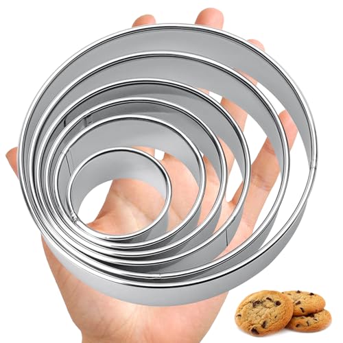 6 Stück Ausstecher Rund,Edelstahl Ausstechform Rund,Verschiedene Größen Ausstechformen Ring,Plätzchen Ausstecher für Scones Donut Gebäck Kekse Kuchen Backen DIY Küche Zubehör 6 Stück Ausstecher Rund,Edelstahl Ausstechform Rund,Verschiedene Größen Ausstechformen Ring,Plätzchen Ausstecher für Scones Donut Gebäck Kekse Kuchen Backen DIY Küche Zubehör von loghohu