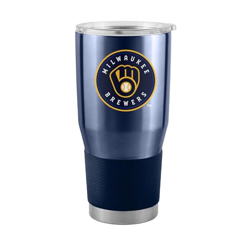 Logo Brands 516-S30T-1: Milwaukee Brewers Edelstahl-Becher, 850 ml von logobrands