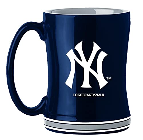 Logo Brands 520-C14RM: New York Yankees Relief Tasse 400 ml von logobrands