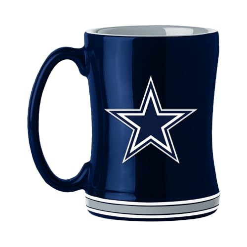 Logo Brands 609-C14RM: Dallas Cowboys Relief Tasse 400 ml von logobrands