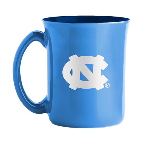 logobrands NCAA Große 425 ml zweifarbige Café-Tasse mit Innenfarbe (North Carolina Tar Heels) von logobrands