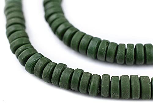 Weiße Java-Glas-Knopfperlen (8 mm) von lohfxrgyjk