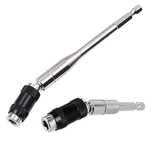 2X Magnetische Spindel Bohrer Tipp 88 + 145 mm Länge Verlängerung Bit Halter 1/4 Zoll Sechskantschaft Schnellwechsel Swivel Bit Tipp Halter Pivot Einstellbar 2X Magnetische Spindel Bohrer Tipp 88 + 145 mm Länge Verlängerung Bit Halter 1/4 Zoll Sechskantschaft Schnellwechsel Swivel Bit Tipp Halter Pivot Einstellbar von lohill