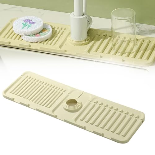 Wasserhahn Spritzschutz Abtropftablett Matte, Silikon Abtropftablett Matte, Wasserhahnmatte für Küchenspüle, Wasserhahn Abtropfmatte, Tropffänger Tablett Wasserfänger Matte für Küche Bad Spülbecken Wasserhahn Spritzschutz Abtropftablett Matte, Silikon Abtropftablett Matte, Wasserhahnmatte für Küchenspüle, Wasserhahn Abtropfmatte, Tropffänger Tablett Wasserfänger Matte für Küche Bad Spülbecken von lohill