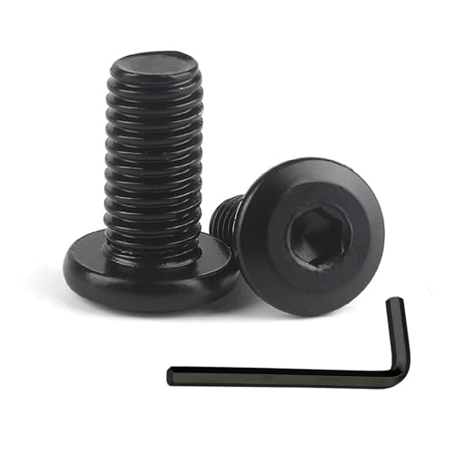 20 Stück Flachkopfschrauben Innensechskant Schrauben M6 x16mm Schrauben Schwarz Flachkopf Edelstahlschrauben Vollgewinde Linsenkopfschrauben mit Innensechskantschlüssel für Möbel, Regale, Gestelle 20 Stück Flachkopfschrauben Innensechskant Schrauben M6 x16mm Schrauben Schwarz Flachkopf Edelstahlschrauben Vollgewinde Linsenkopfschrauben mit Innensechskantschlüssel für Möbel, Regale, Gestelle von lokxmve