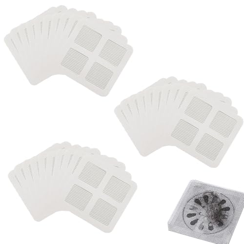 30 Stücke Abflusssieb Dusche Haare Sieb Dusche Abfluss Haarfänger Einweg Duschabfluss Mesh Aufkleber Haarsieb Dusche Selbstklebend Abflusssieb für Küchenspüle Badewanne Waschbecken von lokxmve