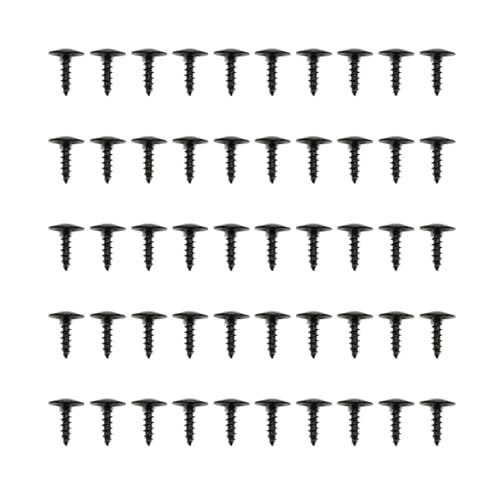 Lokxmve 50 Stück Blechschrauben M5x16mm, Edelstahl, Schwarz, Rundkopf, Trockenbau Schrauben für Auto Schutzbleche Stoßstange Lokxmve 50 Stück Blechschrauben M5x16mm, Edelstahl, Schwarz, Rundkopf, Trockenbau Schrauben für Auto Schutzbleche Stoßstange von lokxmve