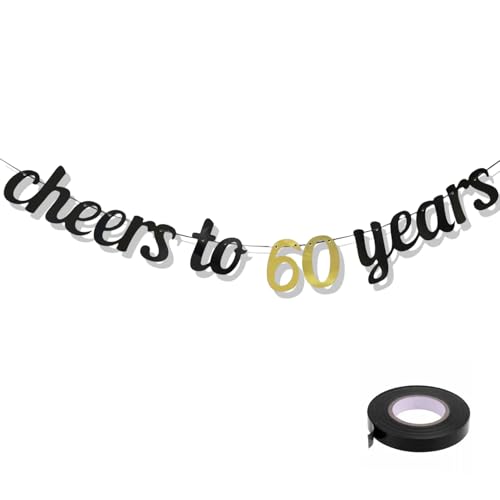 Girlande 60 Geburtstag Deko 60. Geburtstags Mann Frau Cheers to 60 Years Geburtstag Girlande Geburtstagdeko 60. Geburtstagsgirlande Banner Schwarz Gold Partydekoration zum 60. Jahrestag Geburtstags Girlande 60 Geburtstag Deko 60. Geburtstags Mann Frau Cheers to 60 Years Geburtstag Girlande Geburtstagdeko 60. Geburtstagsgirlande Banner Schwarz Gold Partydekoration zum 60. Jahrestag Geburtstags von lokxmve