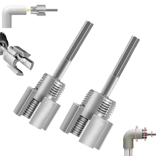lomdung 2 Stück Rohrgewindeschneiderm, Innen-Außengewindeschneider, 1/2" Gewindeschneider und 3/4" Gewindebohrer, Wasserrohr Öffner, Wiederverwendbares Bohrerfäden Werkzeug von lomdung