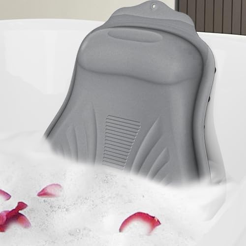 lomonmen Badewannenkissen,Badekissen,Ergonomisches Nackenkissen Badewanne,Badewannenmatte mit Kissen Saugnäpfen für Badewanne,Spa,Einweichen (grau) lomonmen Badewannenkissen,Badekissen,Ergonomisches Nackenkissen Badewanne,Badewannenmatte mit Kissen Saugnäpfen für Badewanne,Spa,Einweichen (grau) von lomonmen