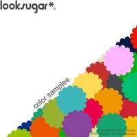 Lookugar Selbstklebende Entfernbares Vinyl-Wandtattoo-Farbmuster von looksugar