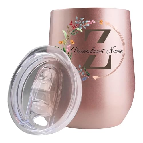 loongway Personalisierter Kaffeebecher Thermobecher Klein Edelstahl - To Go Becher mit Alphabetdruck, Geschenk für gute Freundin loongway Personalisierter Kaffeebecher Thermobecher Klein Edelstahl - To Go Becher mit Alphabetdruck, Geschenk für gute Freundin von loongway