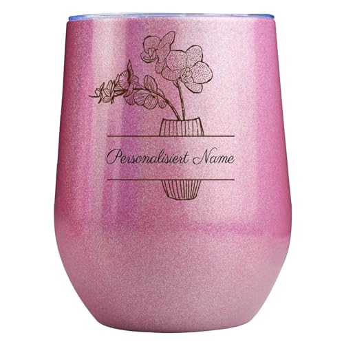 loongway Personalisierter Kaffeebecher mit Blümchendruck - Edelstahl Thermo Reisebecher für Heiß/Kalt, Individuelles Geschenk Geburtstag/Muttertag loongway Personalisierter Kaffeebecher mit Blümchendruck - Edelstahl Thermo Reisebecher für Heiß/Kalt, Individuelles Geschenk Geburtstag/Muttertag von loongway