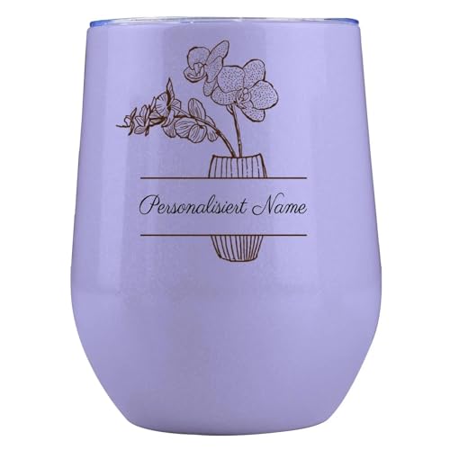 loongway Personalisierter Kaffeebecher mit Blümchendruck - Edelstahl Thermo Reisebecher für Heiß/Kalt, Individuelles Geschenk Geburtstag/Muttertag loongway Personalisierter Kaffeebecher mit Blümchendruck - Edelstahl Thermo Reisebecher für Heiß/Kalt, Individuelles Geschenk Geburtstag/Muttertag von loongway