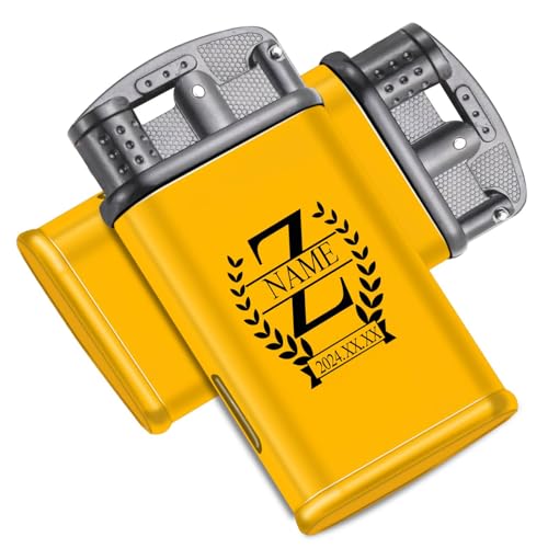 loongway Feuerzeug Personalisiert Schwarzes Metallfeuerzeug - Feuerzeug Gas & Naturdesign mit Namen, Windfest für Herren Premium Geschenkidee loongway Feuerzeug Personalisiert Schwarzes Metallfeuerzeug - Feuerzeug Gas & Naturdesign mit Namen, Windfest für Herren Premium Geschenkidee von loongway