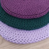 Moderner Runder Teppich in Vielen Farben Und Größen Erhältlich. Kreisteppich Aus Baumwolle. Gehäkelter Teppich. Kinderzimmer Dekor. Runder von loopycraftstudio