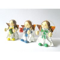 Engel Ornamente Papier Mache'/Vintage 1970Er Jahre Weihnachtsengel Mid Century Weihnachtsschmuck Engel Ornamente Papier Mache'/Vintage 1970Er Jahre Weihnachtsengel Mid Century Weihnachtsschmuck von looseendsvintage