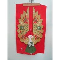Folklore Weihnachtsengel Leinenhandtuch Tischset Läufer Vintage 1970Er Jahre Urlaub Gästebuch Folklore Weihnachtsengel Leinenhandtuch Tischset Läufer Vintage 1970Er Jahre Urlaub Gästebuch von looseendsvintage