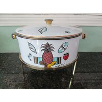 Mid Century Modern Emaillegeschirr 1960Er Jahre Georges Briard Drei Teiliges Set Kochen Servieren von looseendsvintage