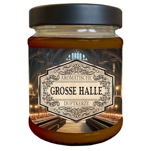 Fantasy Nerd Duftkerze | Grosse Halle | Handgemacht in Deutschland | 240ml | ca. 40 Stunden Brenndauer | Geburtstagsgeschenk | Geschenkidee | Weihnachten von lootchest