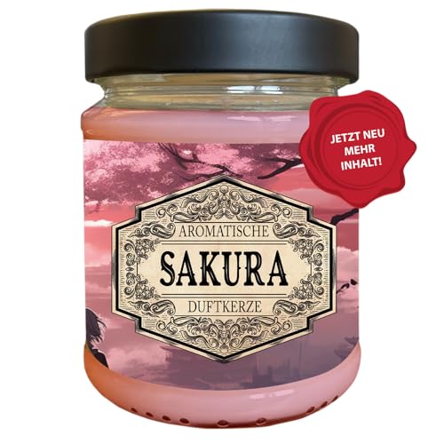 Fantasy Nerd Duftkerze | Handgemacht in Deutschland | 240ml | 40 Stunden Brenndauer | Geburtstagsgeschenk | Geschenkidee | Weihnachten (Sakura) von lootchest