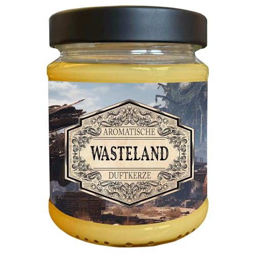 Fantasy Nerd Duftkerze | Handgemacht in Deutschland | 240ml | 40 Stunden Brenndauer | Geburtstagsgeschenk | Geschenkidee | Weihnachten (Wasteland) von lootchest