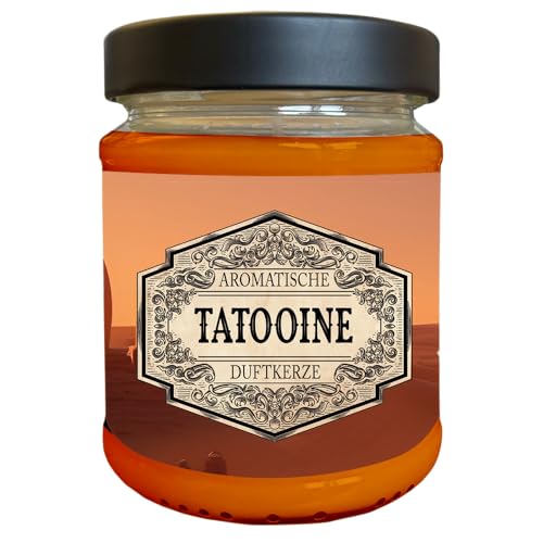 Fantasy Nerd Duftkerze | Tatooine| Handgemacht in Deutschland | 240ml | ca. 40 Stunden Brenndauer | Geburtstagsgeschenk | Geschenkidee | Weihnachten von lootchest