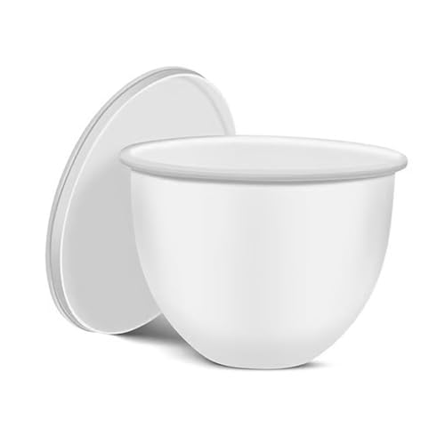 lopituwe Silikon Einsätze, Kippkopf Mixer Aufsätze mit Pad, geeignet zum Backen, Silicagel Silikon Schüsseleinsatz, Weiß von lopituwe