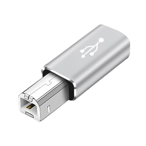 lopituwe Type c USB Adapter Home Office mit Universal Connector Device Converter Zubehör Anpassungskonverter Datenübertragungstool, Gerader Kopf/Grau von lopituwe