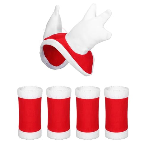 lopituwe Weihnachtsmann Pferdehut und Beinwickel Set, hautfreundlich, Weihnachtspferd Partykostüm Zubehör, 5 teilig, Weihnachten, Typ+2 lopituwe Weihnachtsmann Pferdehut und Beinwickel Set, hautfreundlich, Weihnachtspferd Partykostüm Zubehör, 5 teilig, Weihnachten, Typ+2 von lopituwe