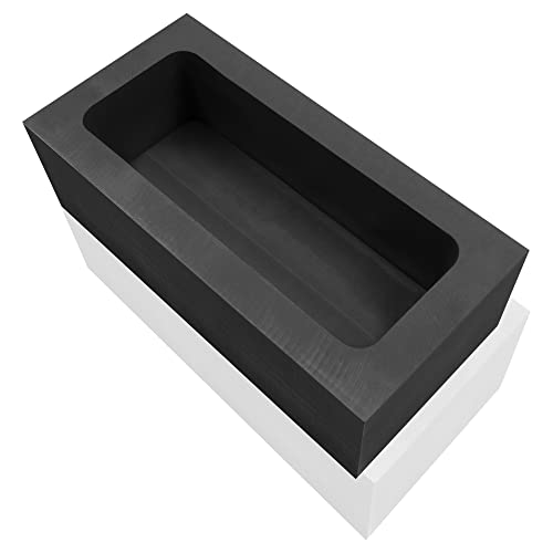 lormuzi (1KG-56ML) Kokille aus Graphit Hochreine Graphitbarrenform Gold-Silber-Aluminium-Kupfer-Messing-Zink-Blei-Legierung Metallgussform von lormuzi