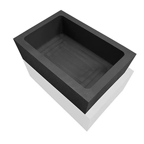 lormuzi 4KG-220ML Kokille aus Graphit Hochreine Graphitbarrenform Gold-Silber-Aluminium-Kupfer-Messing-Zink-Blei-Legierung Metallgussform von lormuzi