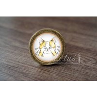 Cat-Glass Cabochon Bronze Möbelknäufe/Möbelgriffe Knäufe Cat-Glass Cabochon Bronze Möbelknäufe/Möbelgriffe Knäufe von lotusdardware