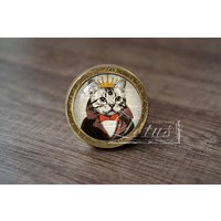 Katze-Handgefertigte Vintage Antike Schublade Knäufe Pulls Griffe/Möbelknöpfe Schrank Pull Griffe/Möbelbeschläge von lotusdardware