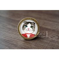 Katze-Handgefertigte Vintage Antike Schublade Knäufe Pulls Griffe/Möbelknöpfe Schrank Pull Griffe/Möbelbeschläge von lotusdardware