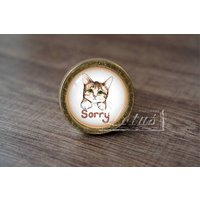 Katze-Handmade Vintage Antique Schublade Knäufe Griffe/Dresser Knobs Schrank Pull Möbel-Hardware von lotusdardware