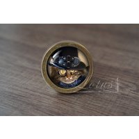 steampunk Katze - Handgefertigte Vintage Antike Schubladenknäufe Griffe/Schrankknöpfe Schrank Pull Griffe/Möbelbeschläge von lotusdardware