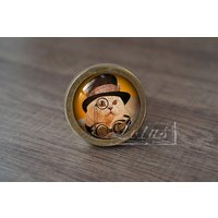 steampunk Katze - Handgefertigte Vintage Antike Schubladenknäufe Griffe/Schrankknöpfe Schrank Pull Griffe/Möbelbeschläge von lotusdardware