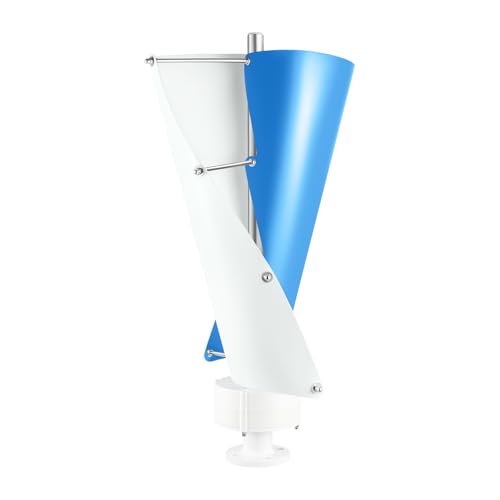 100W Vertikalachsen-Windturbinen-Generator mit Controller 12/24V Vertikal Windturbine Windgenerator IP67 Windrad Windkraftanlage Windkraft Generator für Industrielle Energieversorgung, Weiss-Blau 100W Vertikalachsen-Windturbinen-Generator mit Controller 12/24V Vertikal Windturbine Windgenerator IP67 Windrad Windkraftanlage Windkraft Generator für Industrielle Energieversorgung, Weiss-Blau von lousriyy
