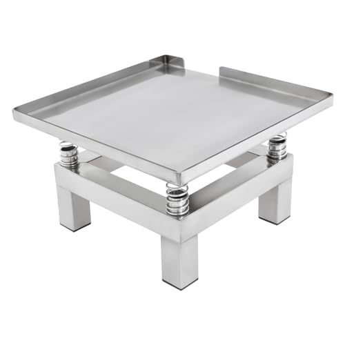 50W Beton-Rütteltisch Vibrationsprüfstand 3000-3600rpm Rüttelprüfstand-Verdichterplattform bis 10kg, Mini-Vibrationstisch aus Edelstahl Beton-Rütteltisch von lousriyy