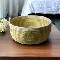 Seilkorb, 16 Handgefärbte Farben Erhältlich, Veganer Baumwollseilkorb, Maine Made, Küchenkorb, Einzigartige Handgemacht, Geschenk von lovelinebaskets