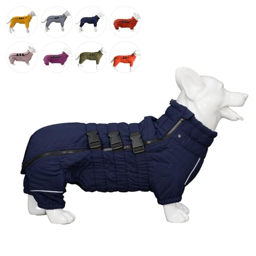 Warmer Hundemantel, doppellagige Hundeweste, Vier Beine bedeckt, Winddicht, wasserdicht, reflektierende warme Hundeweste, Outdoor-Schlittschuhkostüm für Corgis und Dackel. Navyblue D-S Warmer Hundemantel, doppellagige Hundeweste, Vier Beine bedeckt, Winddicht, wasserdicht, reflektierende warme Hundeweste, Outdoor-Schlittschuhkostüm für Corgis und Dackel. Navyblue D-S von lovelonglong