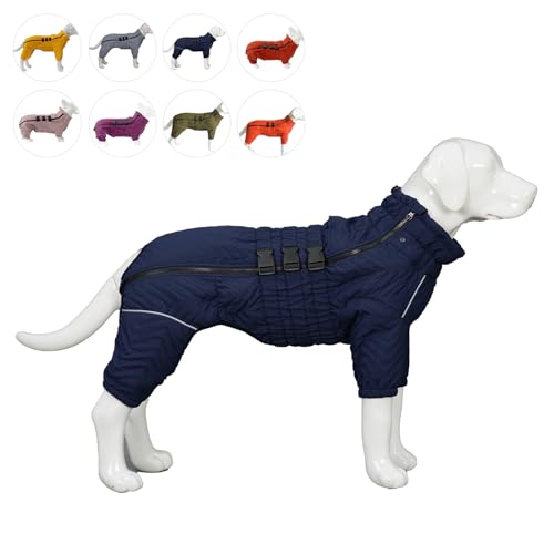 Warmer Hundemantel, doppellagige Hundeweste, Vier Beine bedeckt, Winddicht, wasserdicht, reflektierende warme Hundeweste, Outdoor-Schlittschuhkostüm für kleine, mittlere und große Hunde. Navyblue XL Warmer Hundemantel, doppellagige Hundeweste, Vier Beine bedeckt, Winddicht, wasserdicht, reflektierende warme Hundeweste, Outdoor-Schlittschuhkostüm für kleine, mittlere und große Hunde. Navyblue XL von lovelonglong
