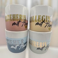 Becher/Tasse Für Kollegin Erzieherin Erzieher Hebamme Lehrerin Kaffeetasse Teetasse Kaffeebecher Geschenk von lovelygiftsbyliz